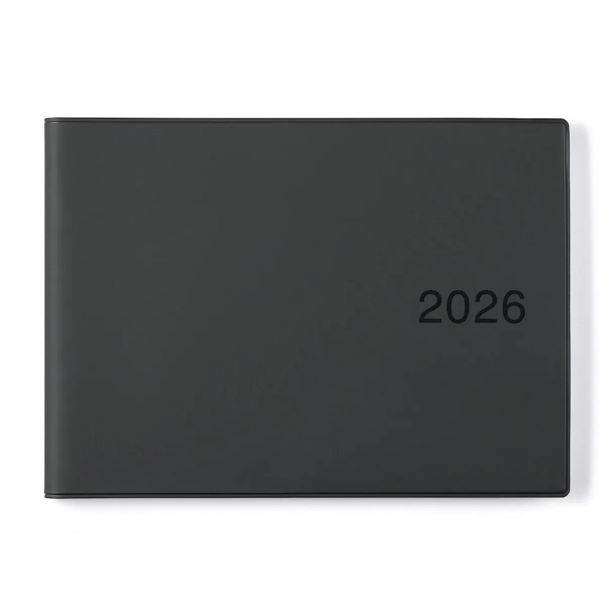 Agenda mensuel et hebdomadaire 2026 - Format B6, Noir