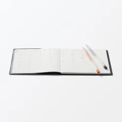 Agenda mensuel et hebdomadaire 2026 - Format B6, Noir