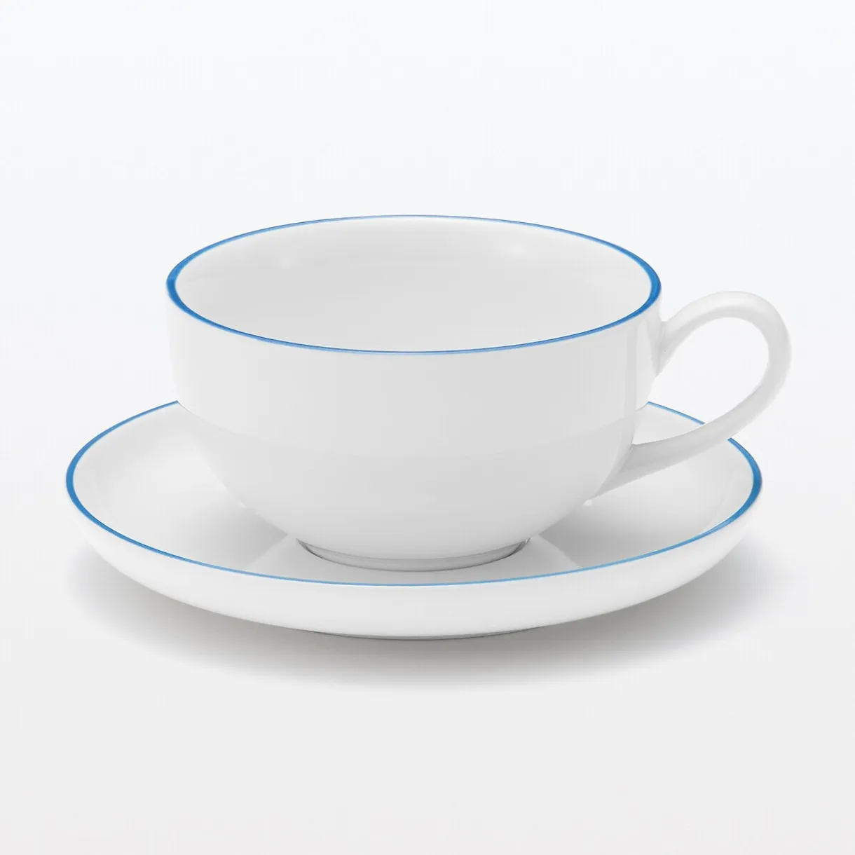 Art de la table du quotidien - Tasse à thé à bande bleue