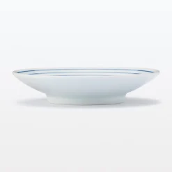 Assiette en porcelaine Hasami - Motif rayures, Petite