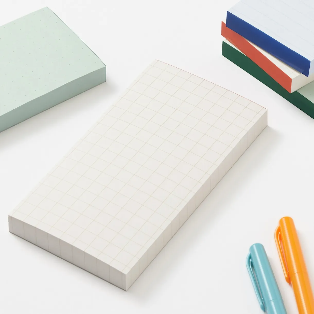 Bloc-notes coloré à lignes horizontales, Grand