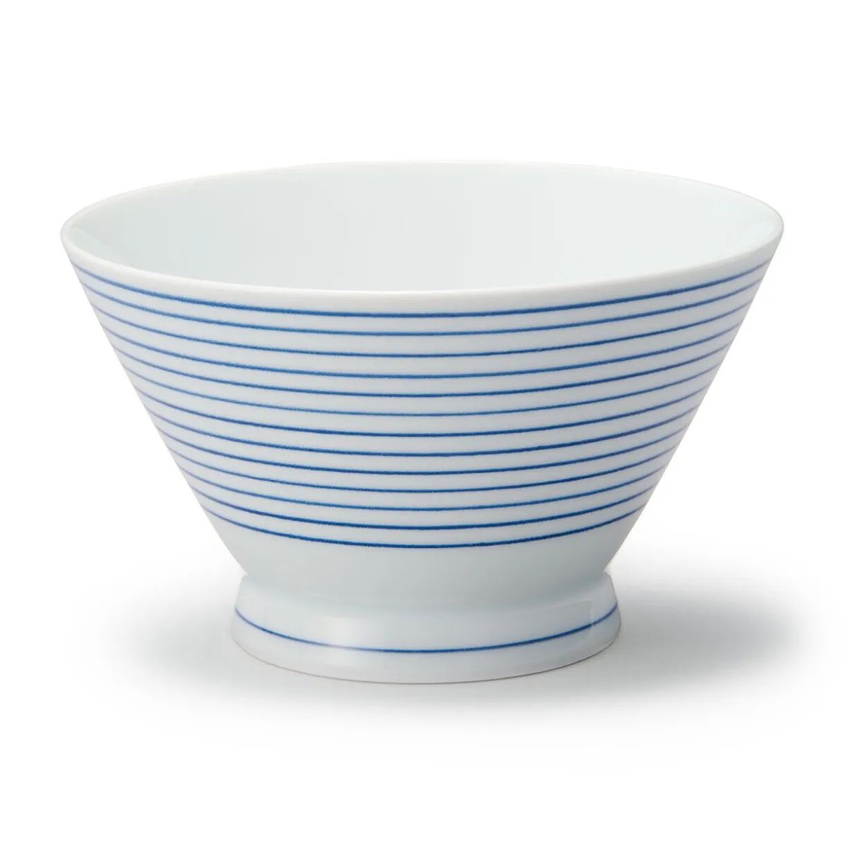 Bol à riz en porcelaine Hasami - Motif rayures, Grande