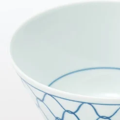 Bol à riz en porcelaine Hasami - Motif maille, Petit