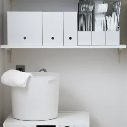 Boîte archive grise large en PP L15X P32X H24cm