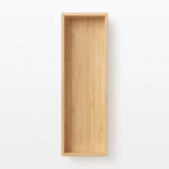 Boîte de rangement en bambou L8.5X P26X H5.5cm