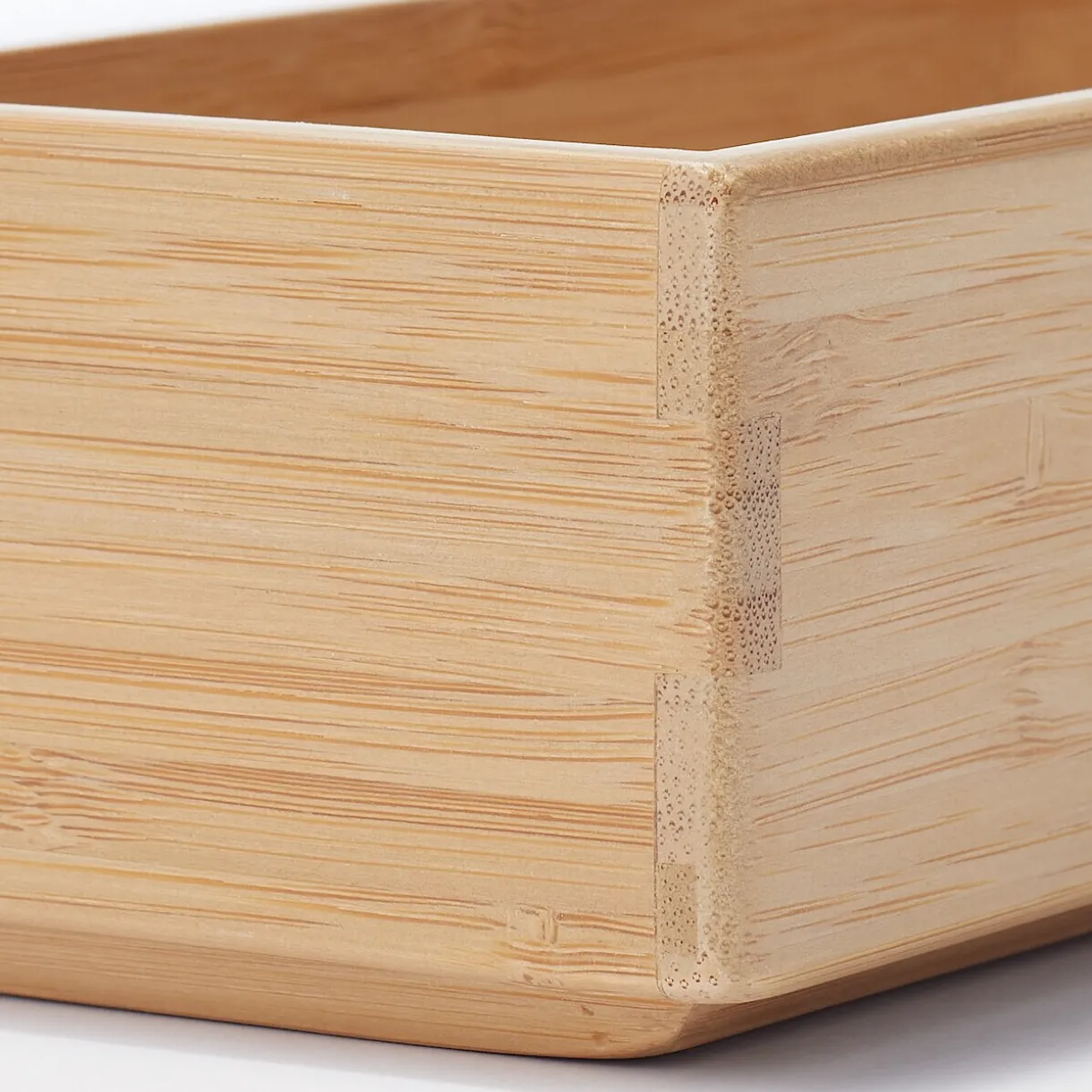 Boîte de rangement en bambou L8.5X P26X H5.5cm