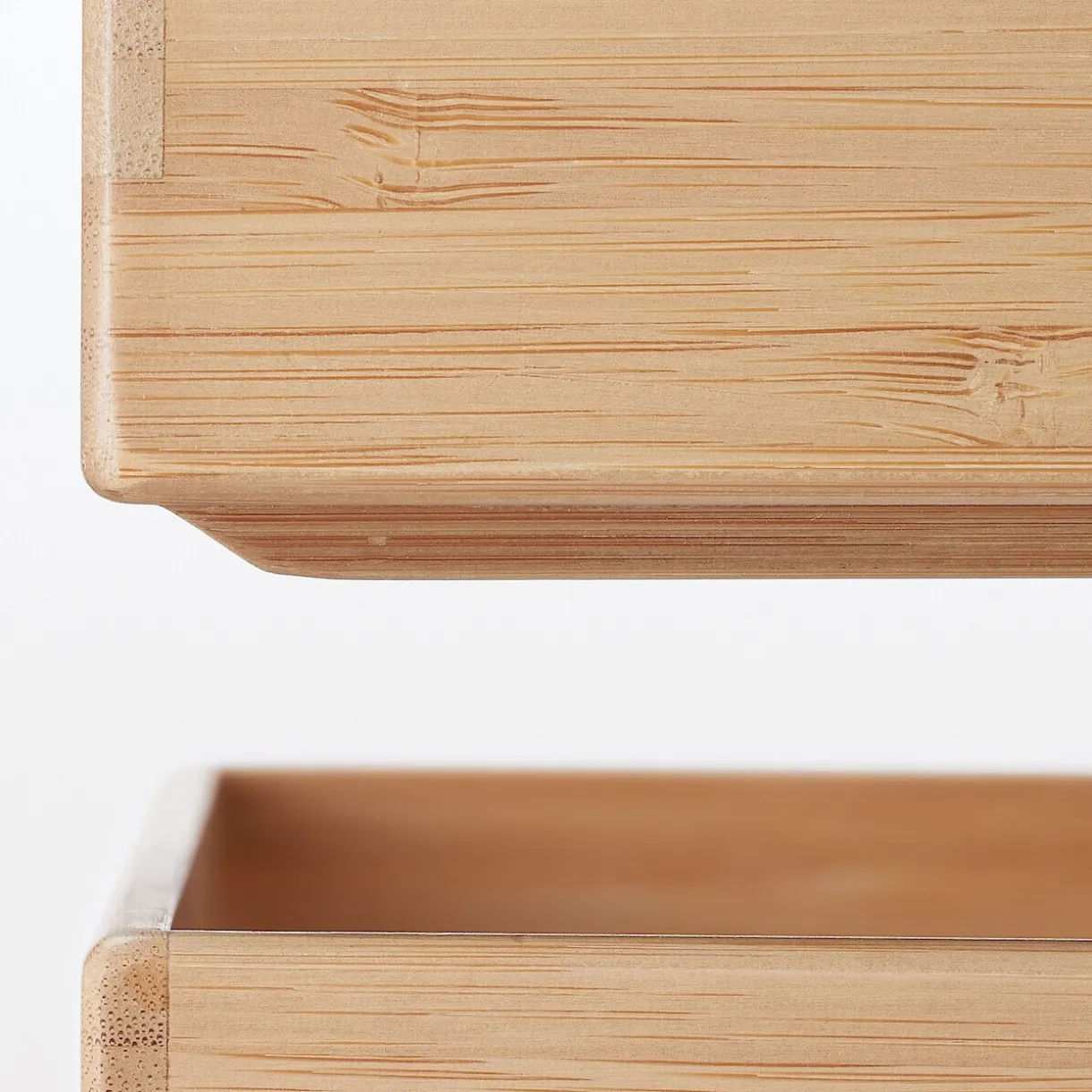 Boîte de rangement en bambou L8.5X P26X H5.5cm