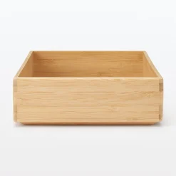 Boîte de rangement en bambou L17X P26X H5.5cm
