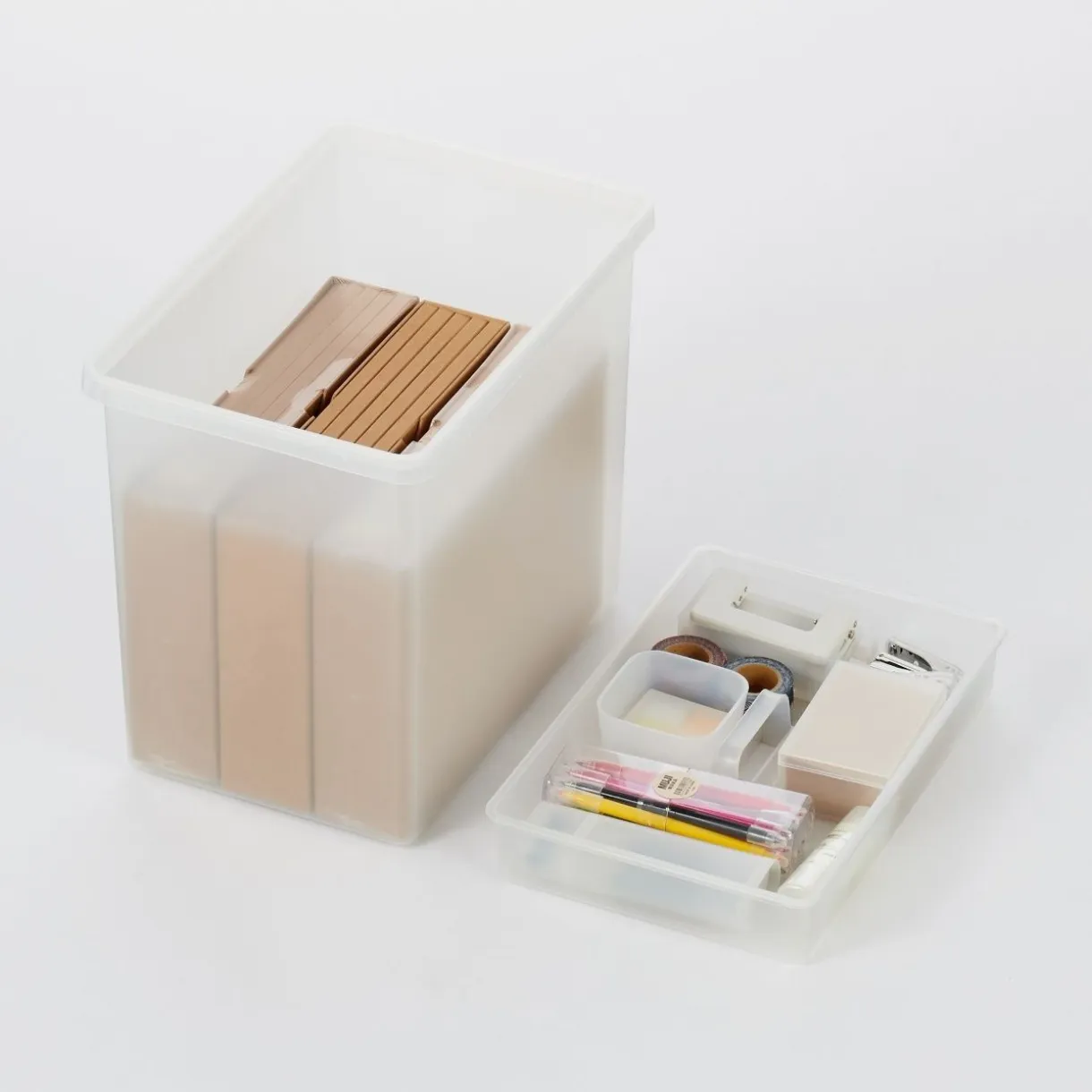 Boîte de rangement ouverte en PP ‐ 25cm L