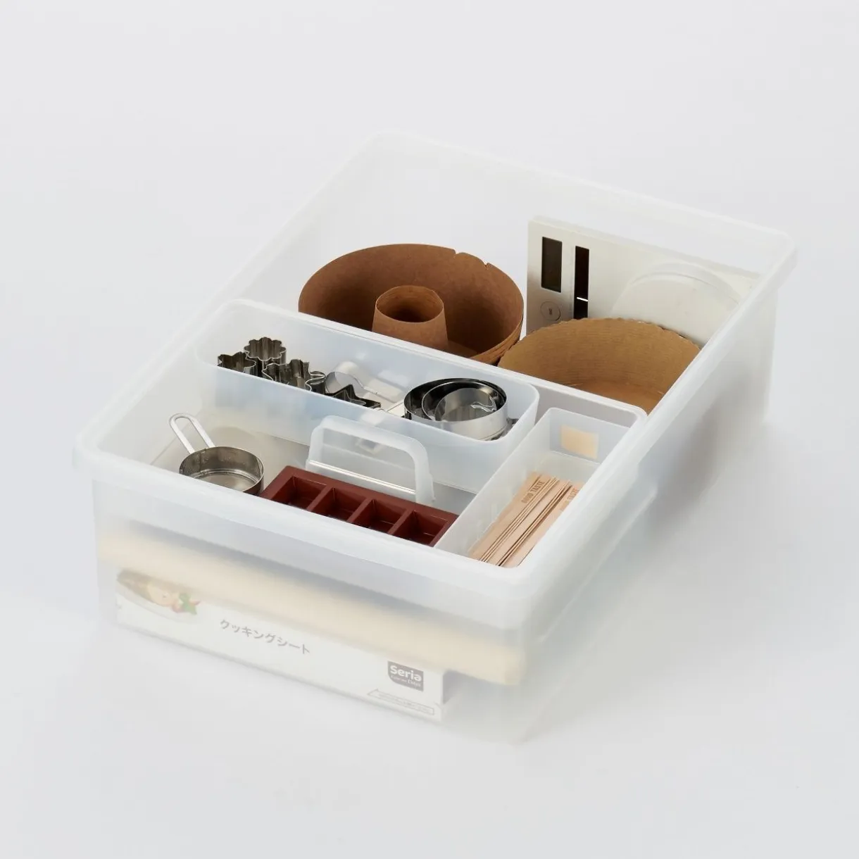 Boîte de rangement ouverte en PP ‐ 50.5cm S