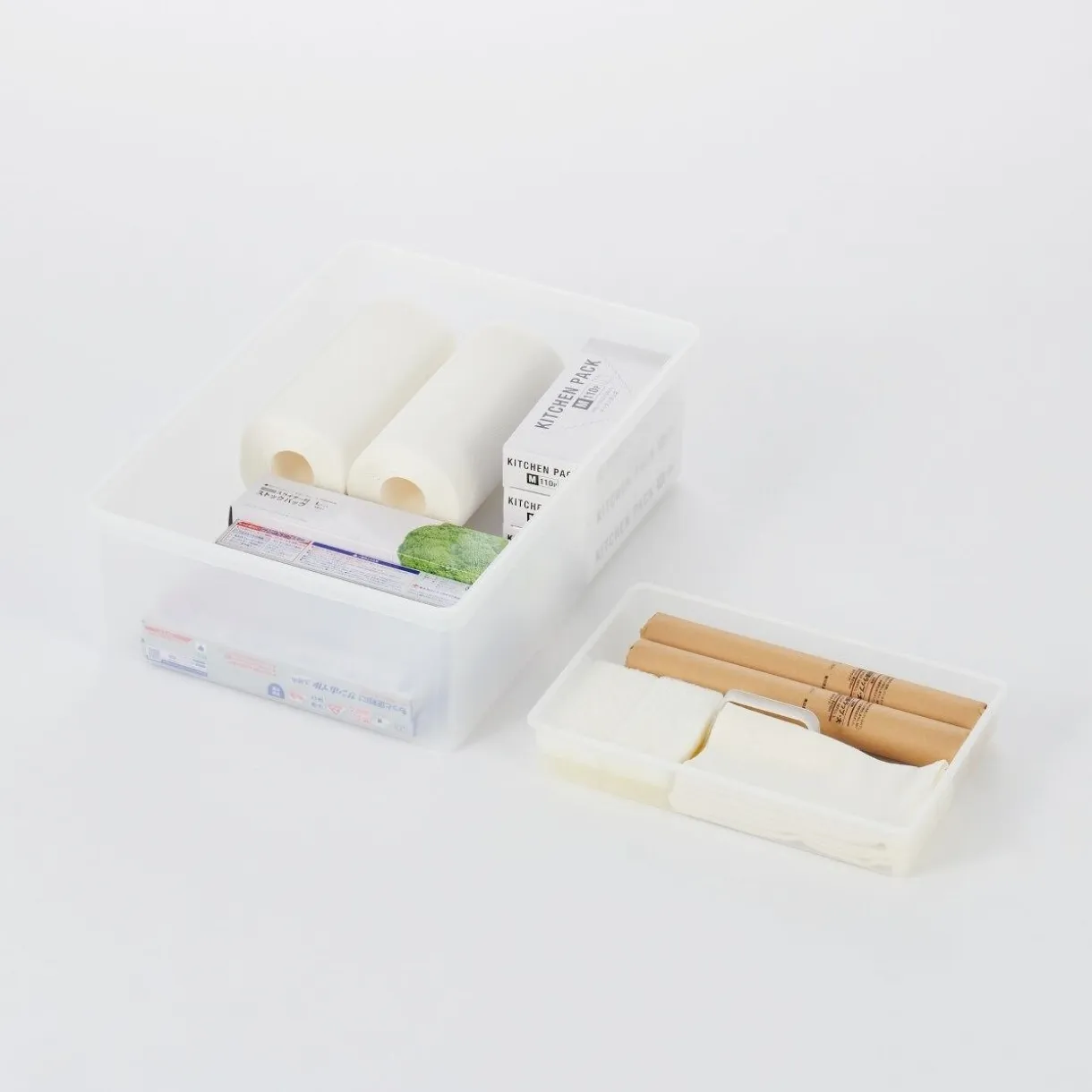 Boîte de rangement ouverte en PP ‐ 50.5cm S