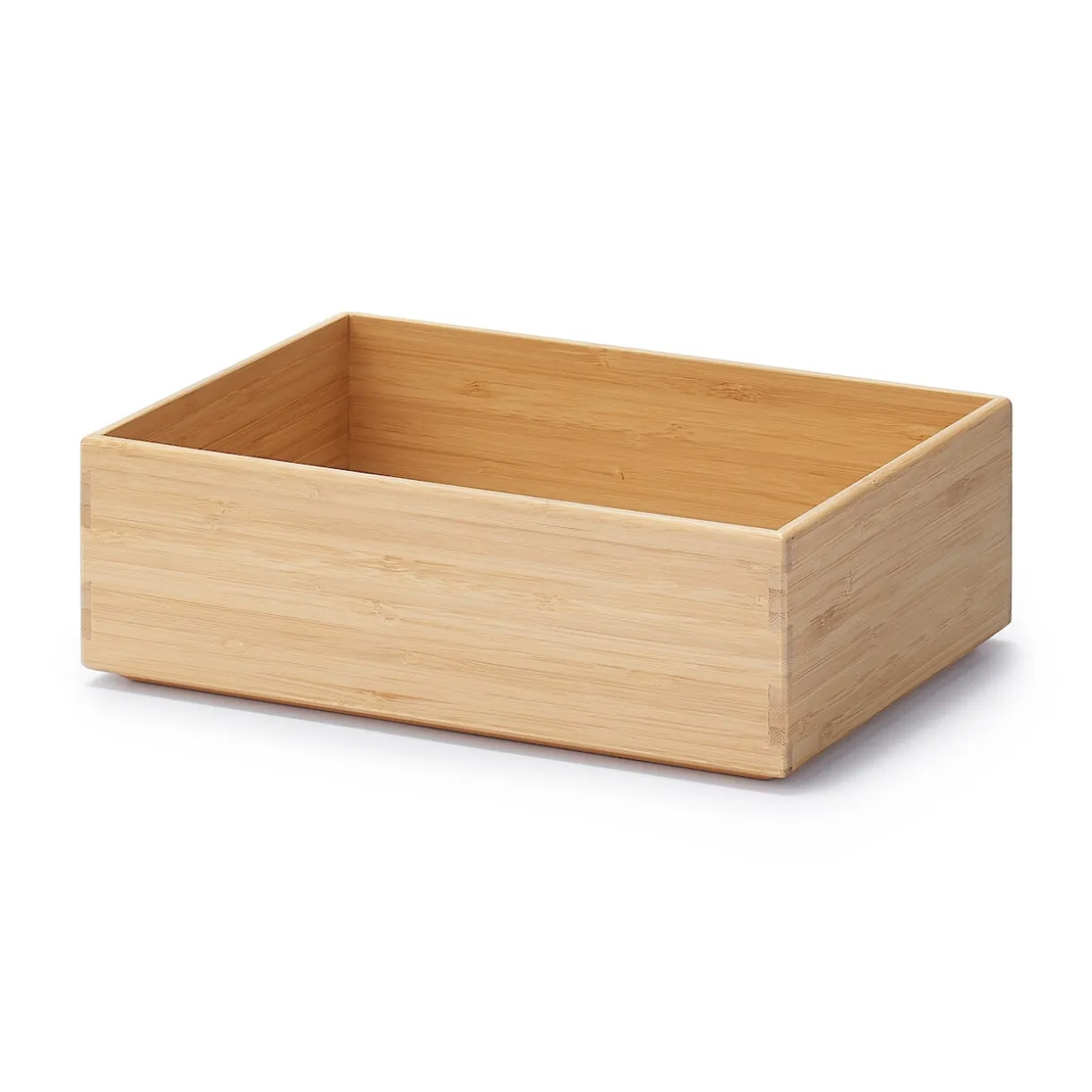 Boîte empilable en bambou, 26 x 18.5 x 8.5 cm