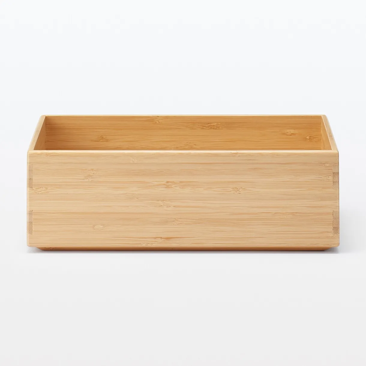 Boîte empilable en bambou, 26 x 18.5 x 8.5 cm