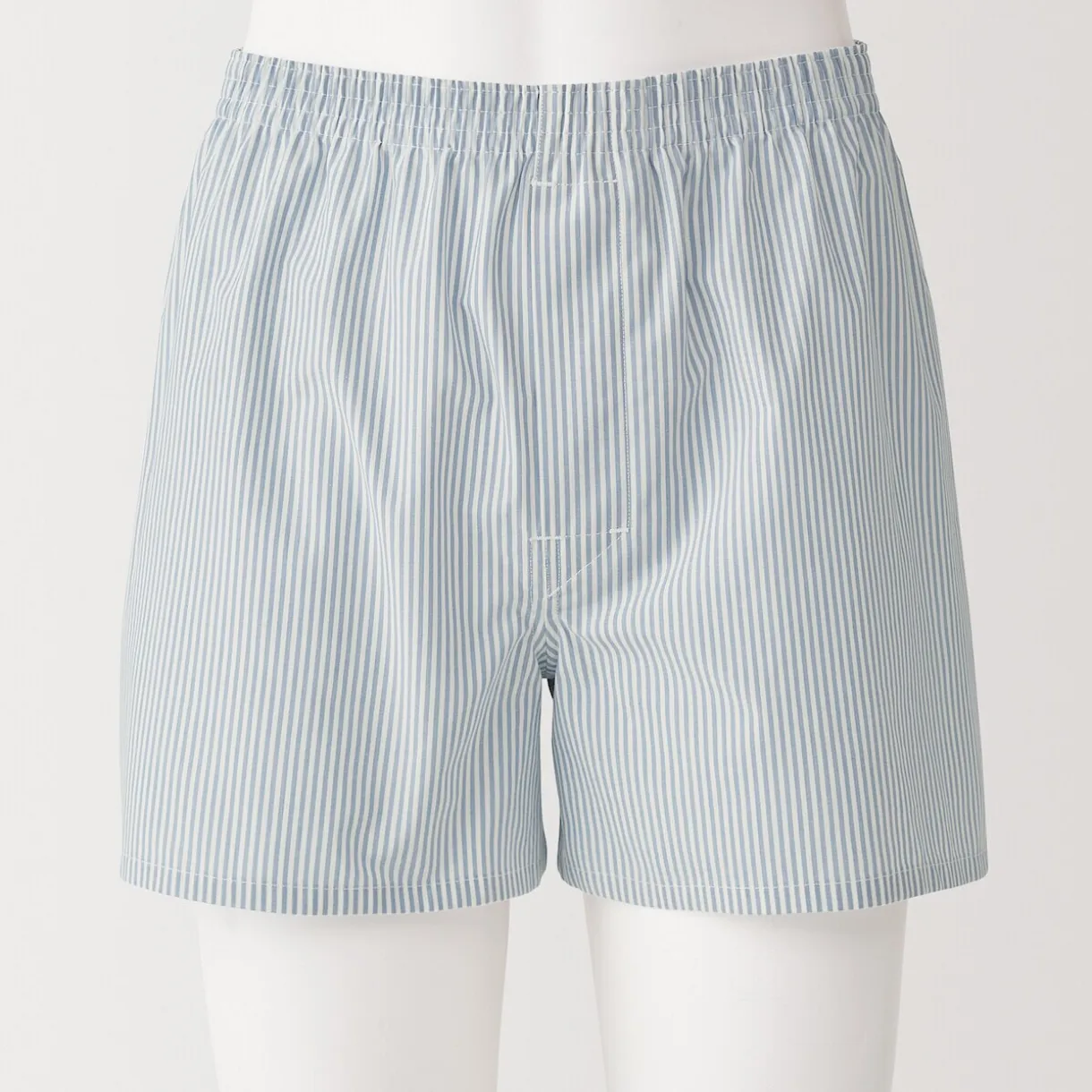 Boxers à ouverture frontale en pur coton pour homme