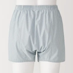 Boxers à ouverture frontale en pur coton pour homme