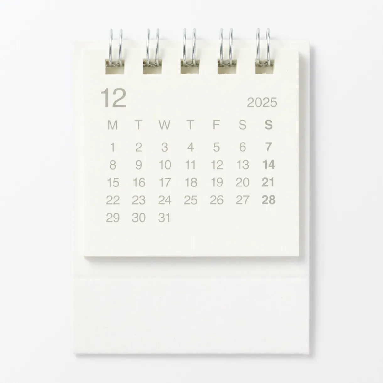 Calendrier de bureau 2026 en papier bagasse - Format mini