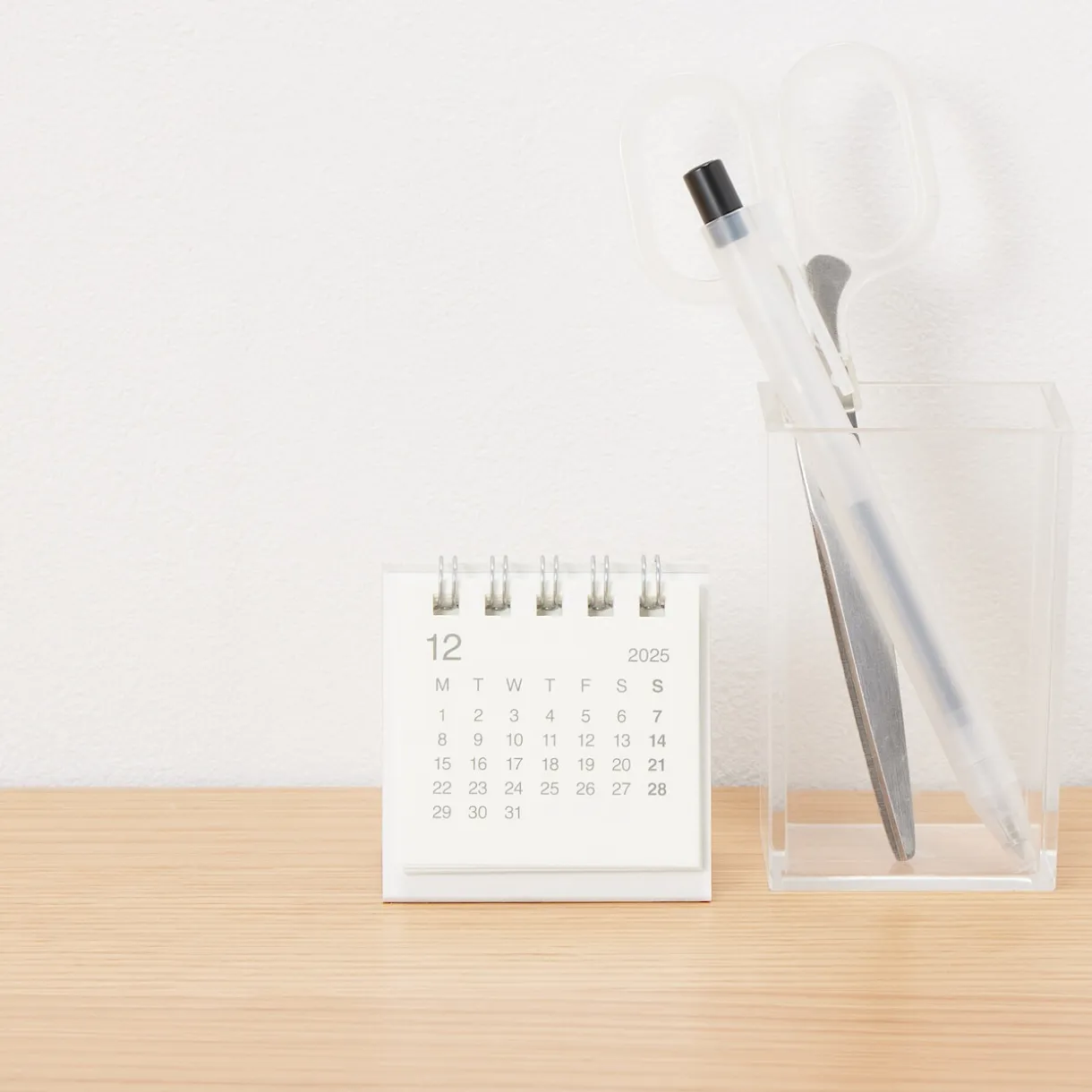 Calendrier de bureau 2026 en papier bagasse - Format mini