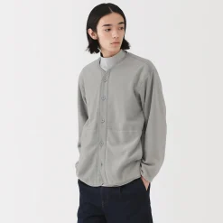 Cardigan en polaire de polyester recyclé pour homme