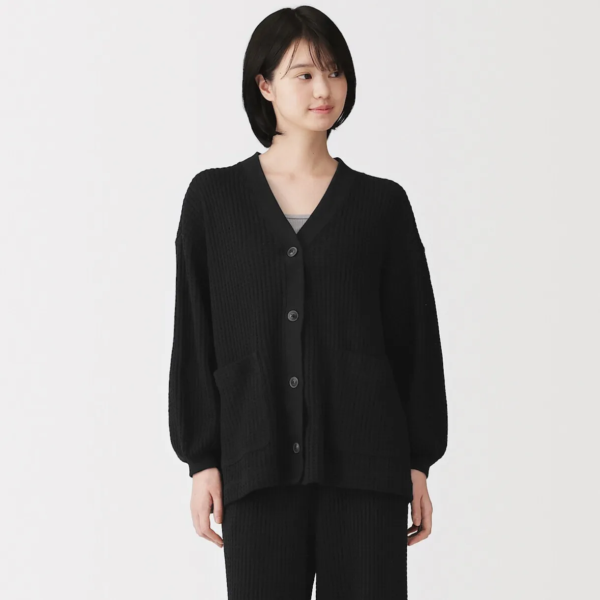 Cardigan long en maille ample pour femme