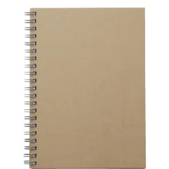 Carnet double spirale en papier recyclé format B6