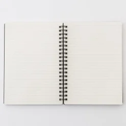 Carnet double spirale en papier de grande qualité avec attache élastique