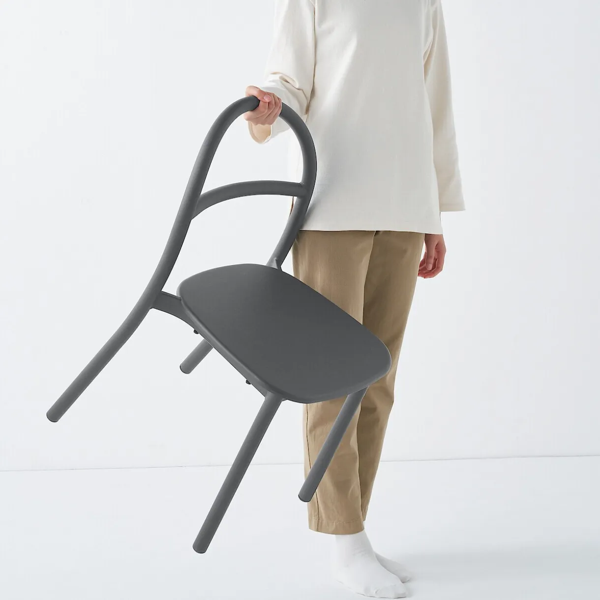 Chaise en aluminium - Gris foncé