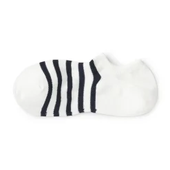 Chaussettes basses à angle droit pour homme ‐ Rayé.