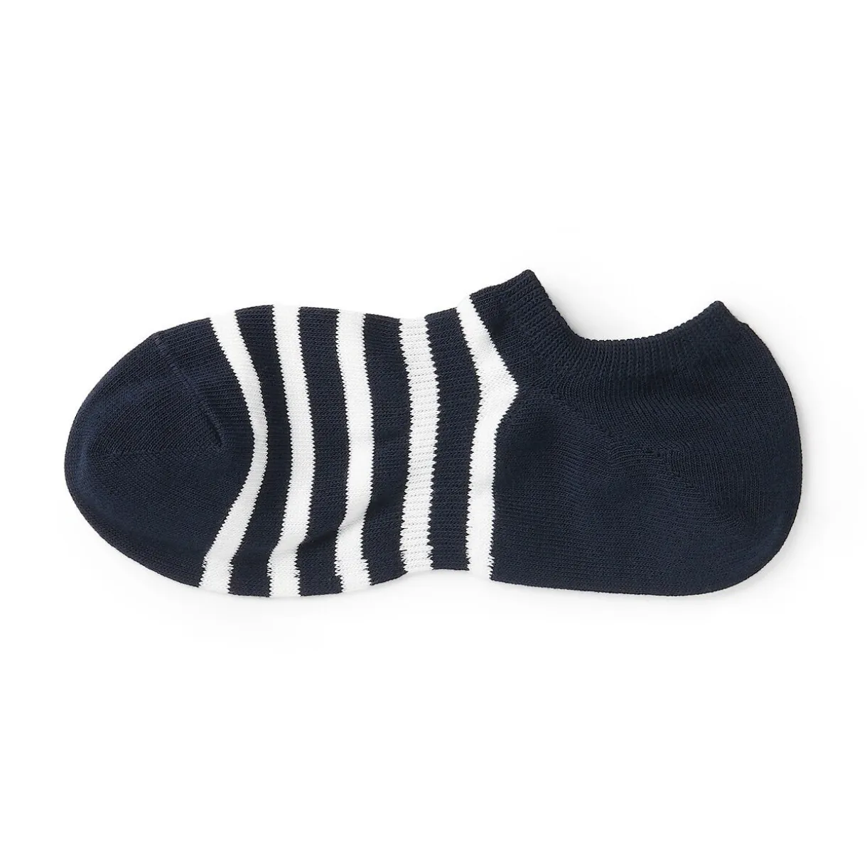 Chaussettes basses à angle droit pour homme ‐ Rayé.