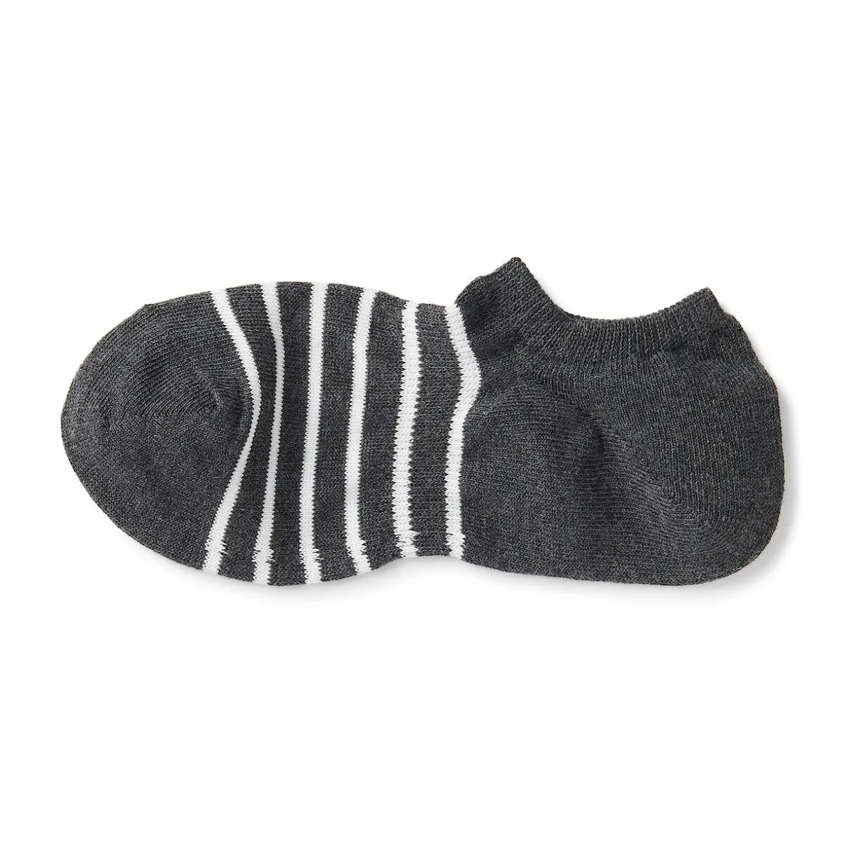 Chaussettes basses à angle droit pour homme ‐ Rayé