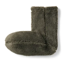 Chaussettes d'intérieur en polyester recyclé et molleton Boa pour homme