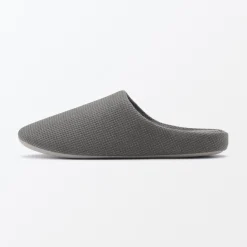 Chaussons mules à semelle intérieure en coton