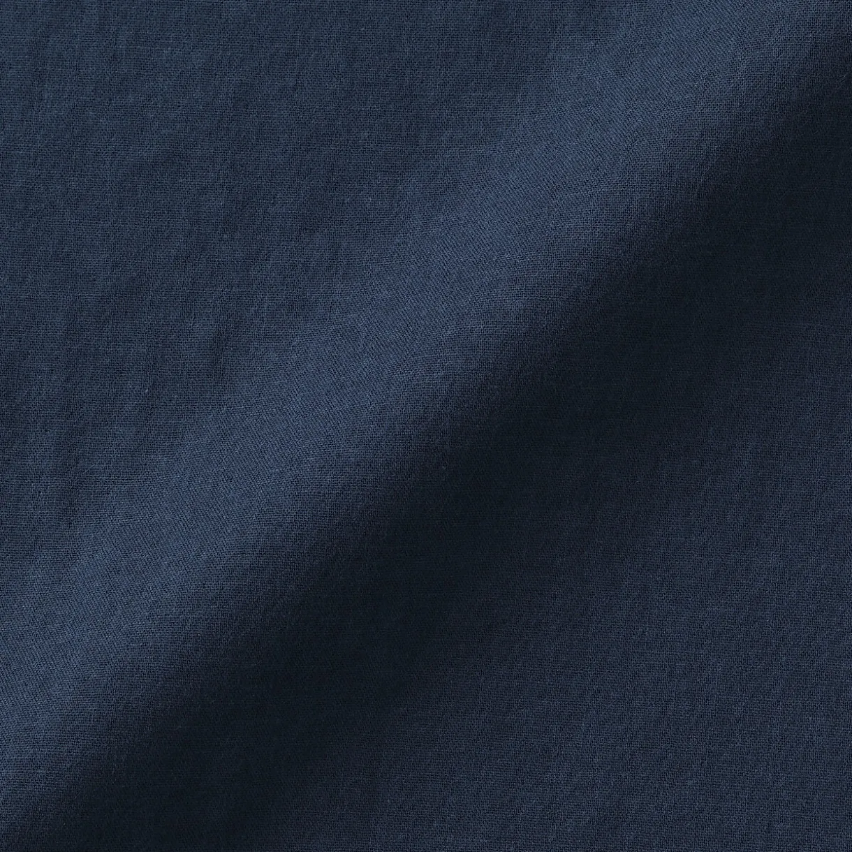 Chemise à col mao en double gaze de kapok mélangé pour homme