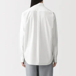 Chemise à manches longues en coton lavé homme
