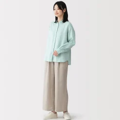 Chemise en lin lavé pour femme