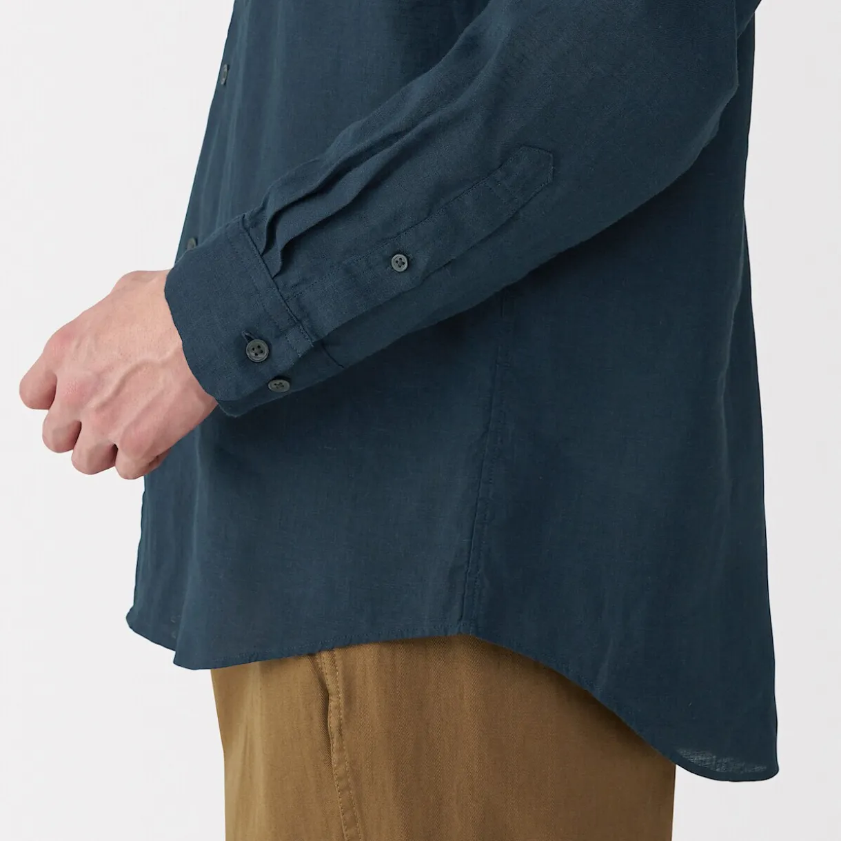 Chemise en lin lavé pour homme