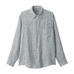 Chemise en lin lavé pour homme