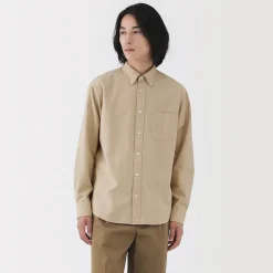 Chemise Oxford en coton lavé pour homme…
