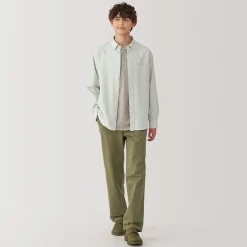 Chemise Oxford en coton lavé pour homme…