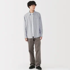 Chemise Oxford en coton lavé pour homme