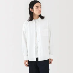 Chemise Oxford en coton lavé pour homme