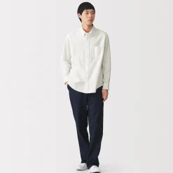 Chemise Oxford en coton lavé pour homme
