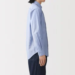 Chemise Oxford en coton lavé pour homme