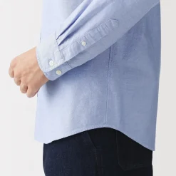 Chemise Oxford en coton lavé pour homme