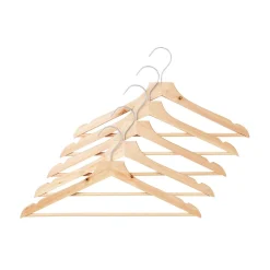 Cintres en bois avec encoches (Lot de 5)