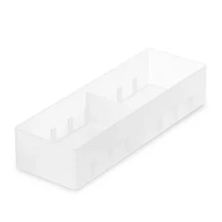 Corbeille PP avec séparateur 3 ‐ 6.7x20x4 cm