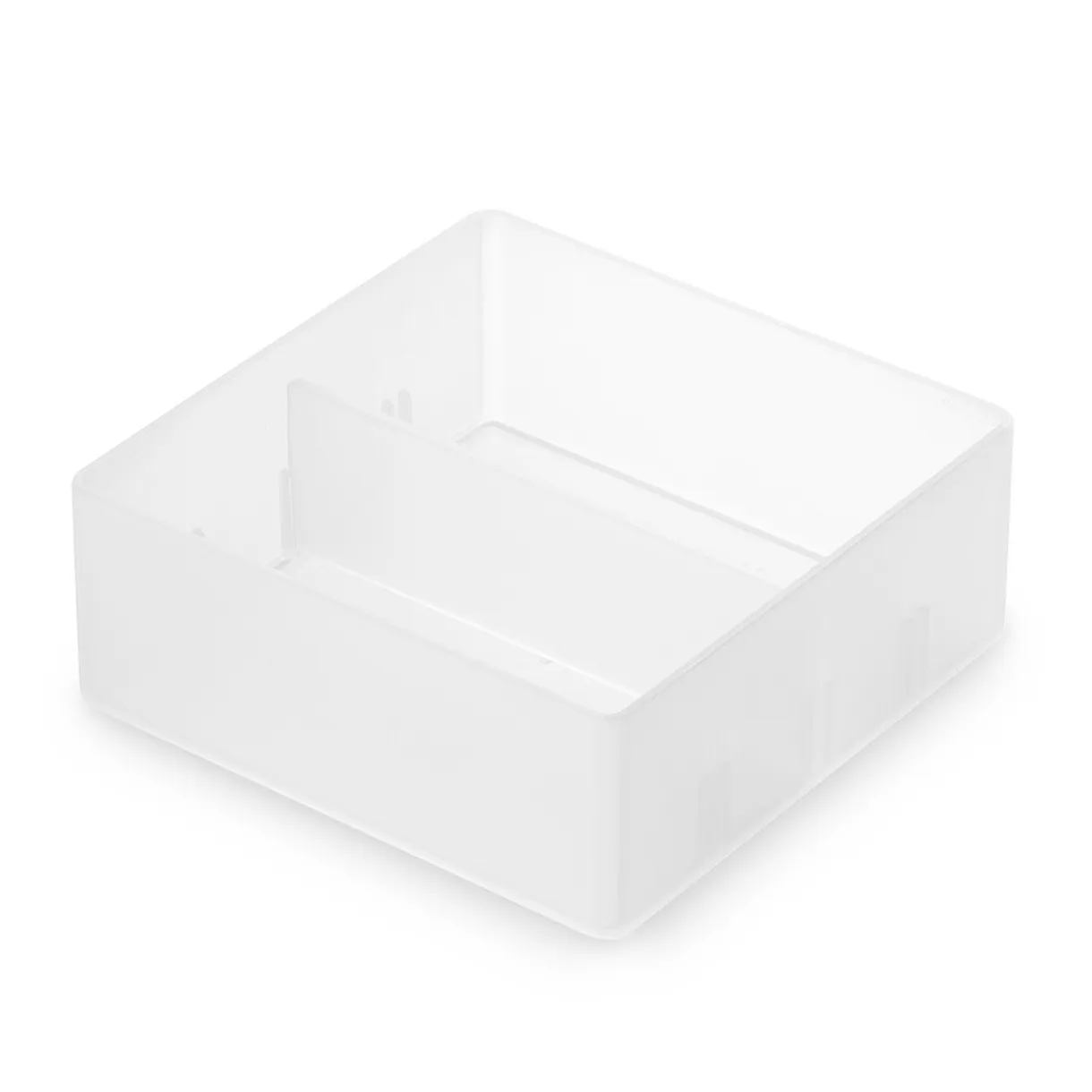 Corbeille PP avec séparateur 1 ‐ 10x10x4cm