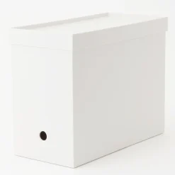 Couvercle pour boîte archives grise en PP 15cm