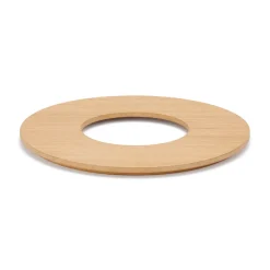 Couvercle pour poubelle ronde en bois