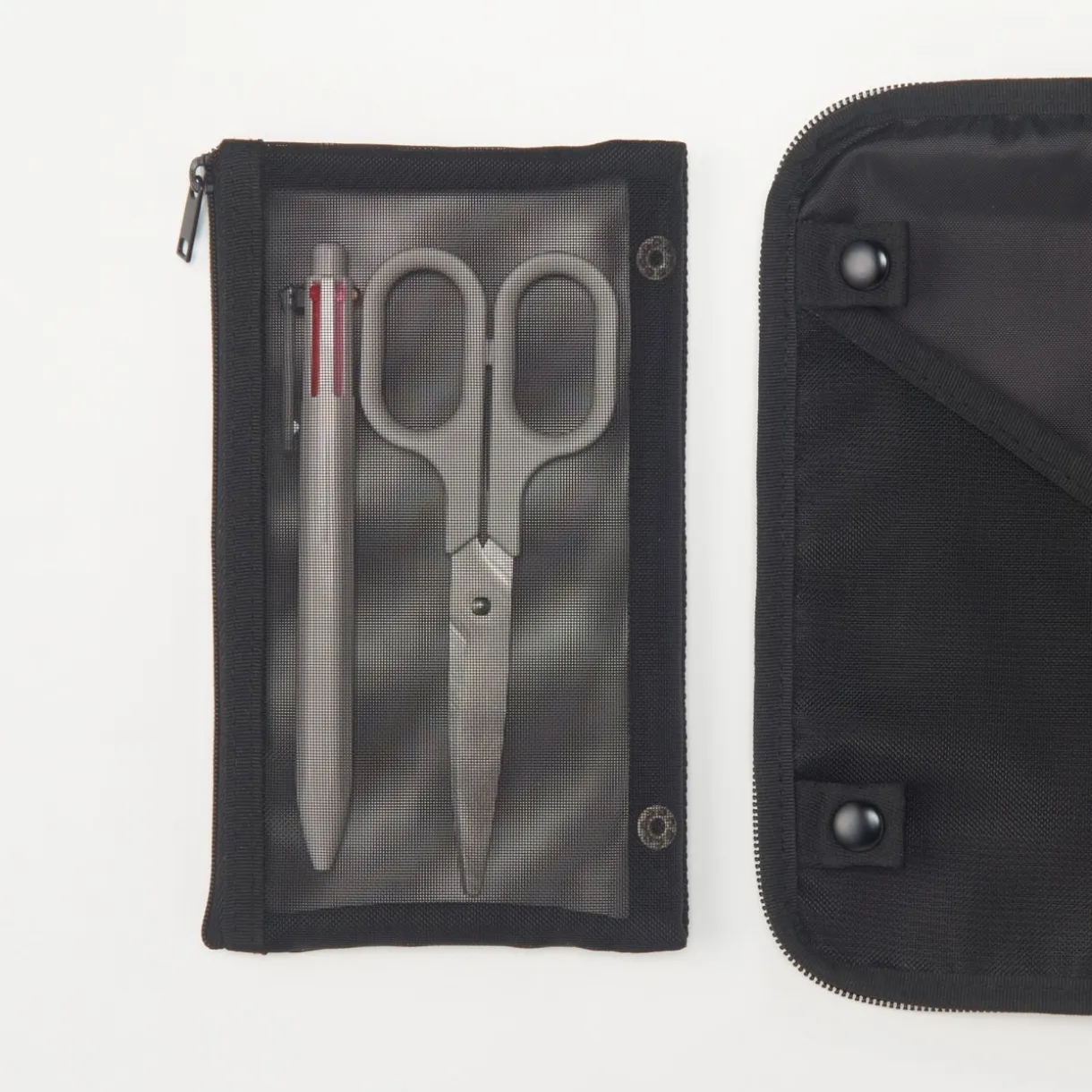 Couverture d'agenda en polyester avec étui à stylo B6