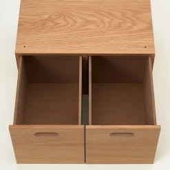 Demi bloc‐tiroir en chêne ‐ 2 tiroirs (Dont Eco‐part. 0,82 €)
